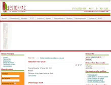 Tablet Screenshot of college-lestonnac.com